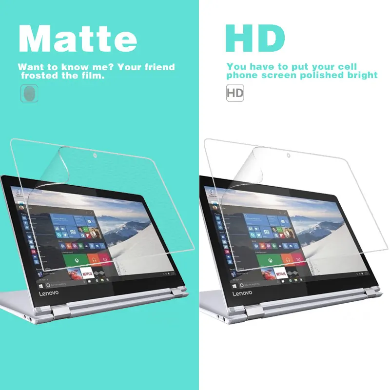 

Anti-Fingerprint Matte Film For Lenovo Yoga 710 11 11.6 in HD Clear Glossy Film Front LCD Screen Protector Film + Cleaning cloth