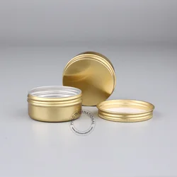 DIY Makeup Tools 50g Lovely Golden Aluminium Jar, Empty Metal Cosmetic Containers, Aluminum Case/Pot/Box 10pcs/lot