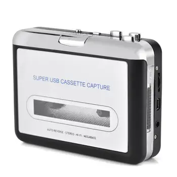 USB Cassette bande vers PC MP3 CD commutateur convertisseur Capture Audio lecteur de musique avec casque