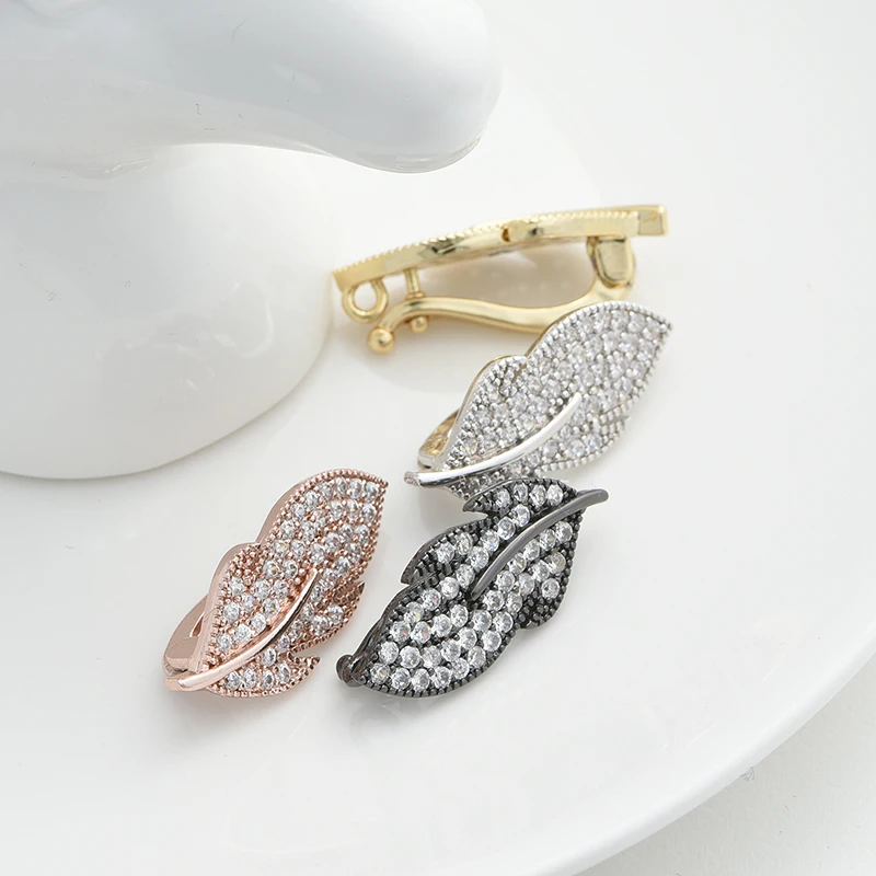 Leaf Clasps Accessories For DIY Jewelry Bracelet  Making Clasps & Hooks For Pearls Necklace Jewelry Findings Making Supplies