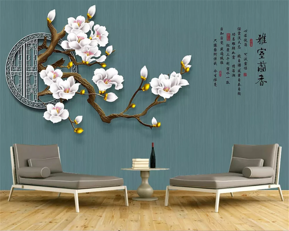 

beibehang Custom fashion silky wallpaper modern classic fresh dandelion flower cloud background papel de parede 3d papier peint