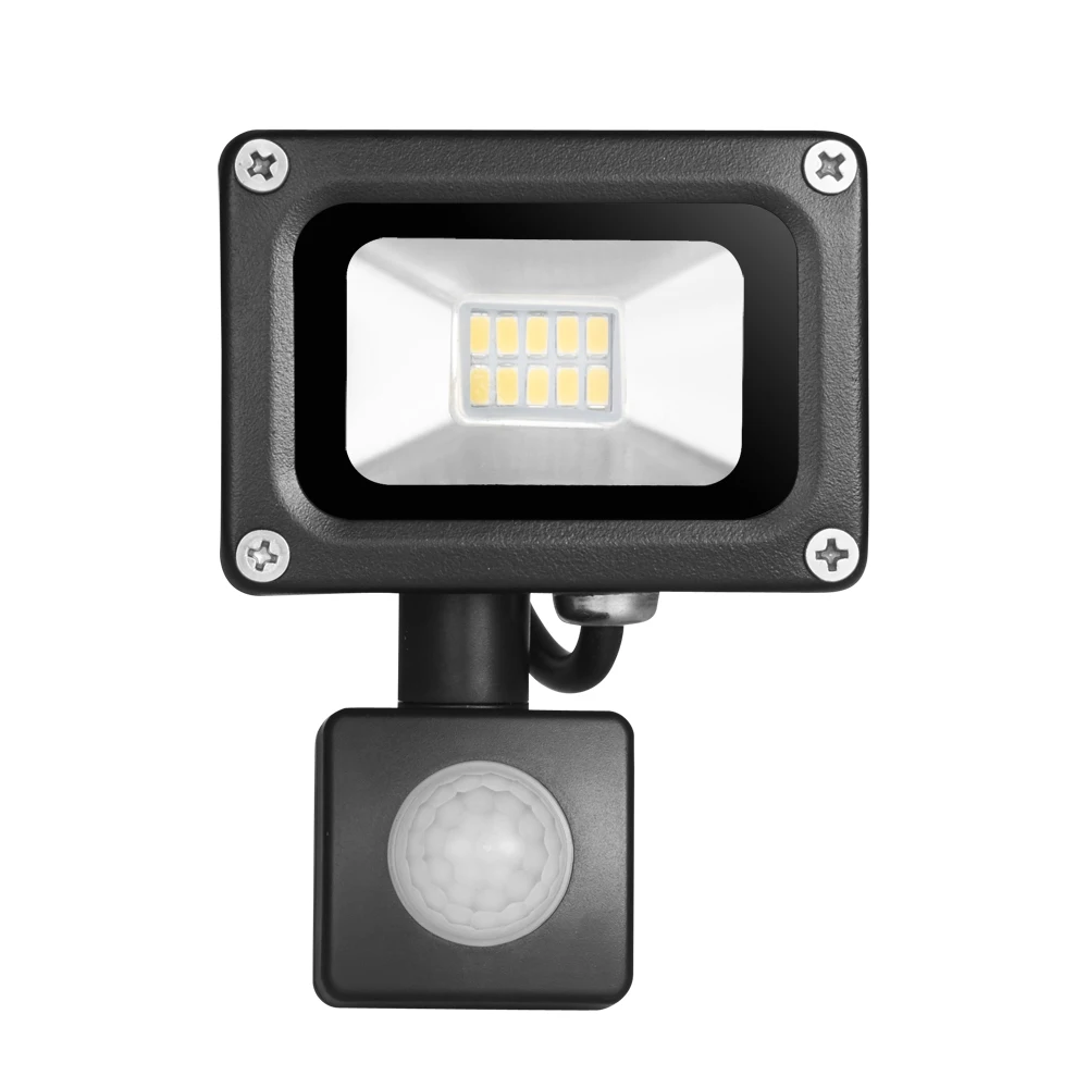 10W ไฟ Led น้ำท่วมกลางแจ้ง Lanscape 10W กันน้ำ IP65 AC 200-240V Induction Sense โคมไฟน้ำท่วมสวน700LM