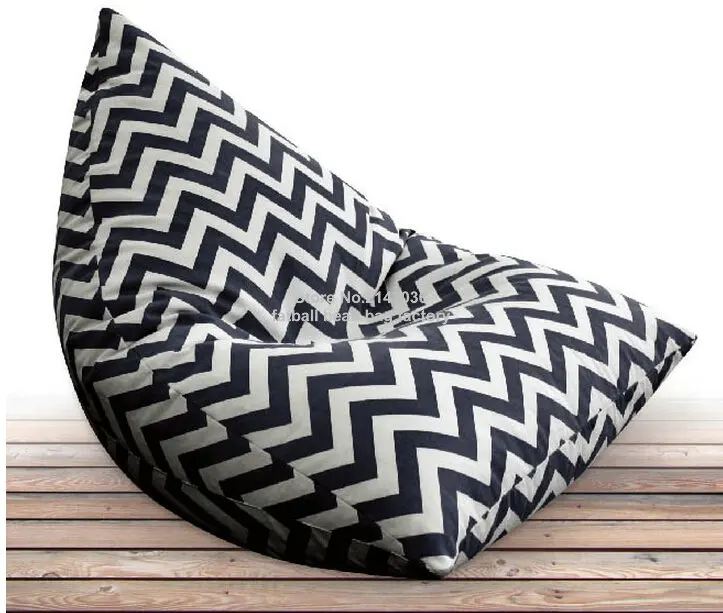 

Black chevron outdoor bean bag sofa chair ,home furnitures