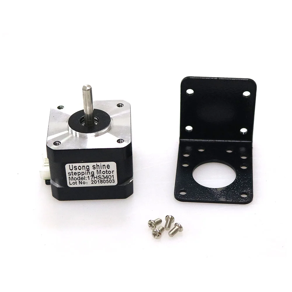 One Set 42 Stepper Motor+ 42 Motor Bracket for Engraving Machine / 3D Printer / Stepping Drive DIY Robot RC Toy Parts