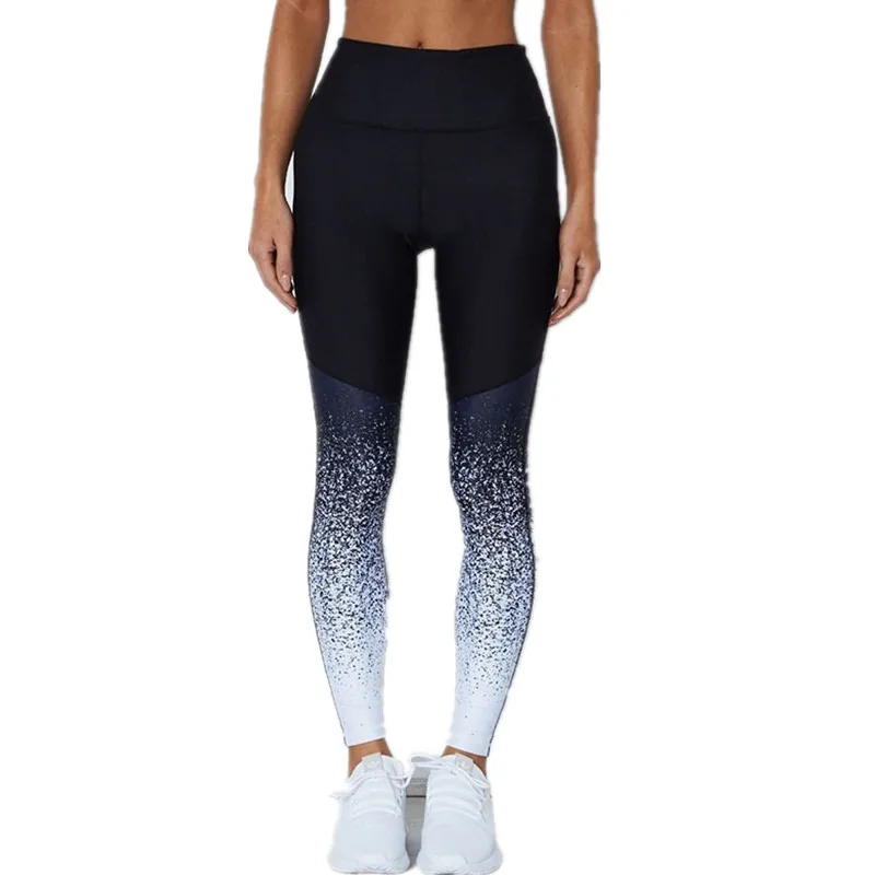 1 Pcs Yoga Pants Women Tracksuit S-XL Print Gym Clothing Fitness Sport Suit Female Running Pants Women Sportswear Bra Leggings