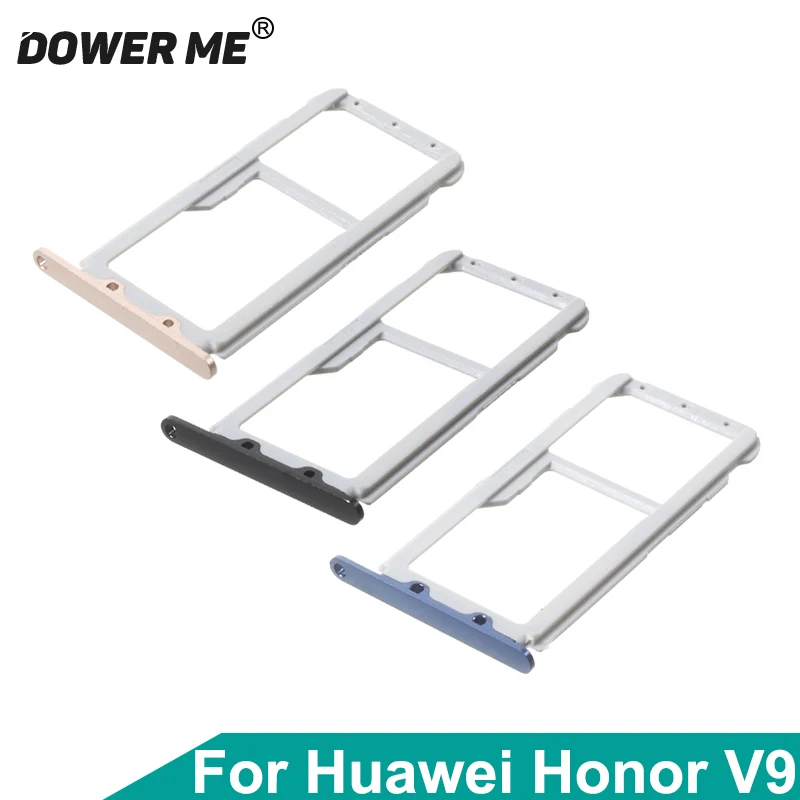 

Dower Me Dual Sim Card SIM Tray + MicroSD Card Holder Adapters For Huawei Honor V9