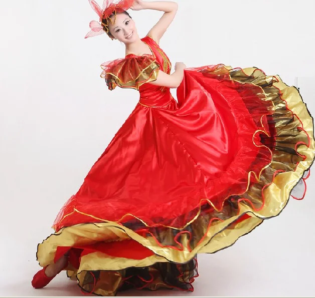 Frauen Flamenco Tanzkleid Erwachsene Paso Doppel Tanzkleid Flamenco Kostüm Mädchen Flamenco Kleider