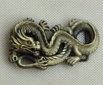 Chinese Dragon Broze Color Belt Buckle