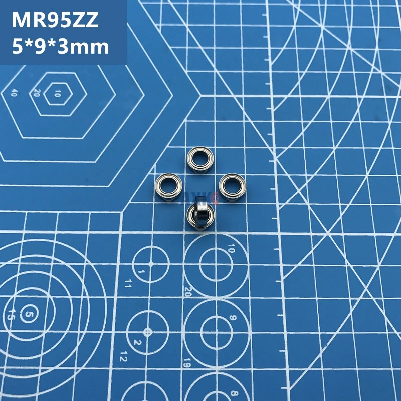 

2023 Hot sale free Shipping ABEC-5 20pcs MR95ZZ (5*9*3 mm) Miniature MR95Z deep groove Ball Bearings MR95 ZZ L-950ZZ MR95 Z MR95