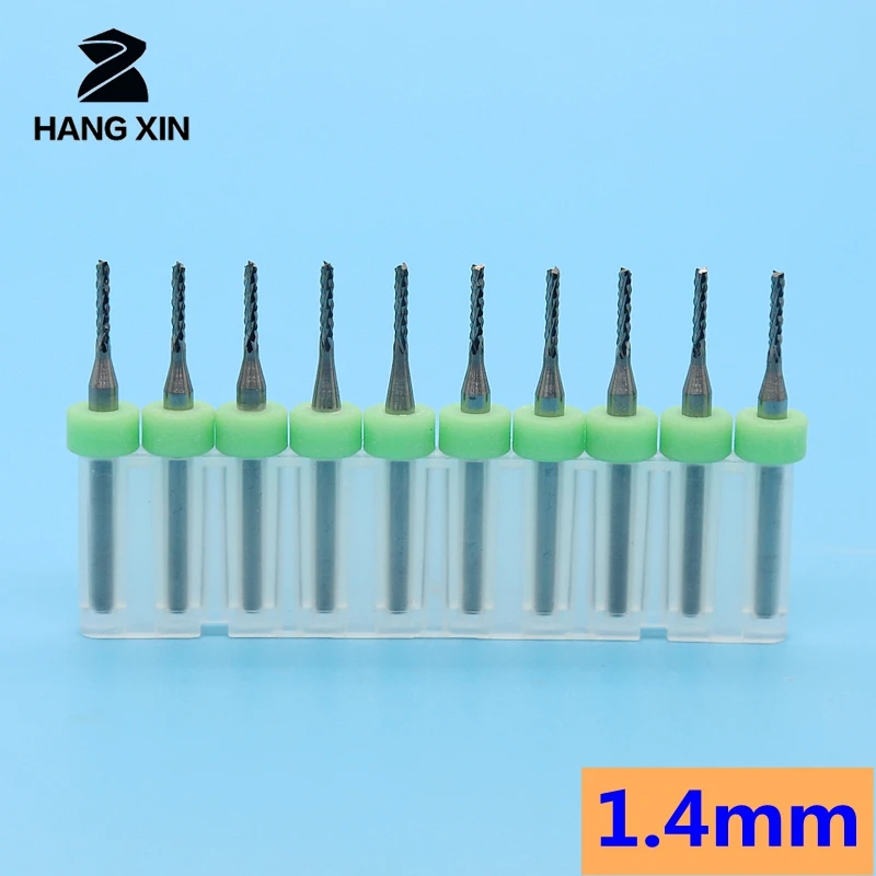 Hot sale 1.4mm 1.5mm 10pcs PCB milling cutter fish tail milling cutter milling cutter tungsten carbide mini end mill engraving