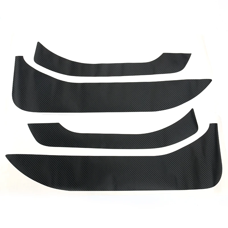 QHCP Carbon Fiber Car Door Side Edge Anti-kick Protection Pad Stickers 4Pcs/Set Car Accessories For Ford Explorer Everest Taurus