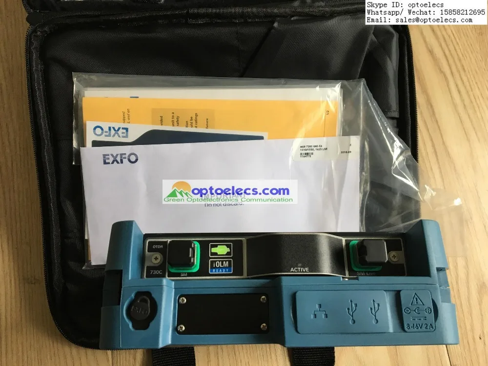 New Original EXFO MAX-730C-SM2 PON/METRO OTDR,1310/1550nm, Live 1625nm, Tri-wavelength with dynamic 39/38/39dB Multi-languages
