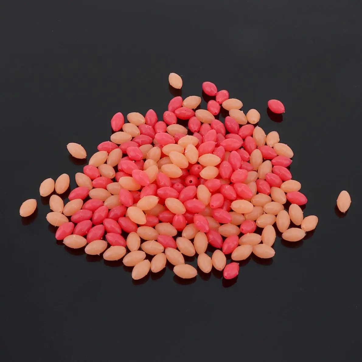 1500pcs Colorful Oval Hard Luminous Fishing Beads 3 x 4mm 4 x 6mm 5 x 8mm 3 Sizes Mixed Sea Fishing Lure Floating Float with Box