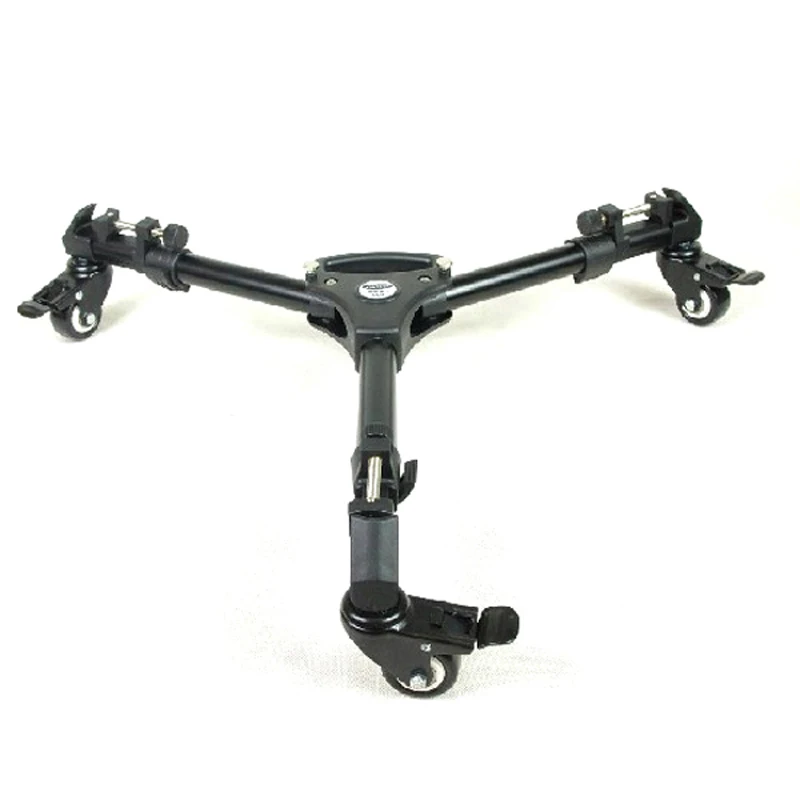 Free DHL 900 Universal Foldable Tripod Skate 3 Wheel Support  Stand Aluminium Dolly for Video Camera