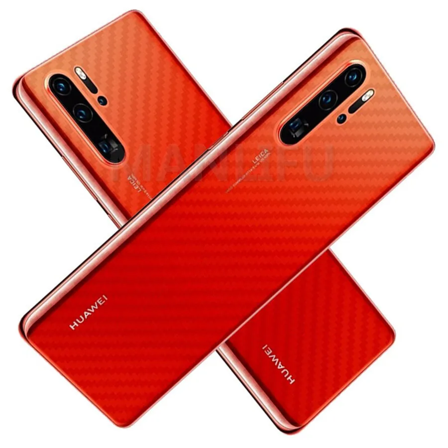 5Pcs 3D Carbon Fiber Zurück Screen Protector Film Für Huawei P30 P20 Pro Volle Glas Für Huawei Honor 20 pro 20i Lite Nova 5 Pro