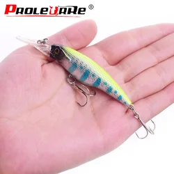 1Pcs Minnow Wobbler Fishing Lures Crankbait Hook 3D Eyes Fishing Crankbait 5.5g 8cm Artificial Hard Bait Pesca Isca Leurre