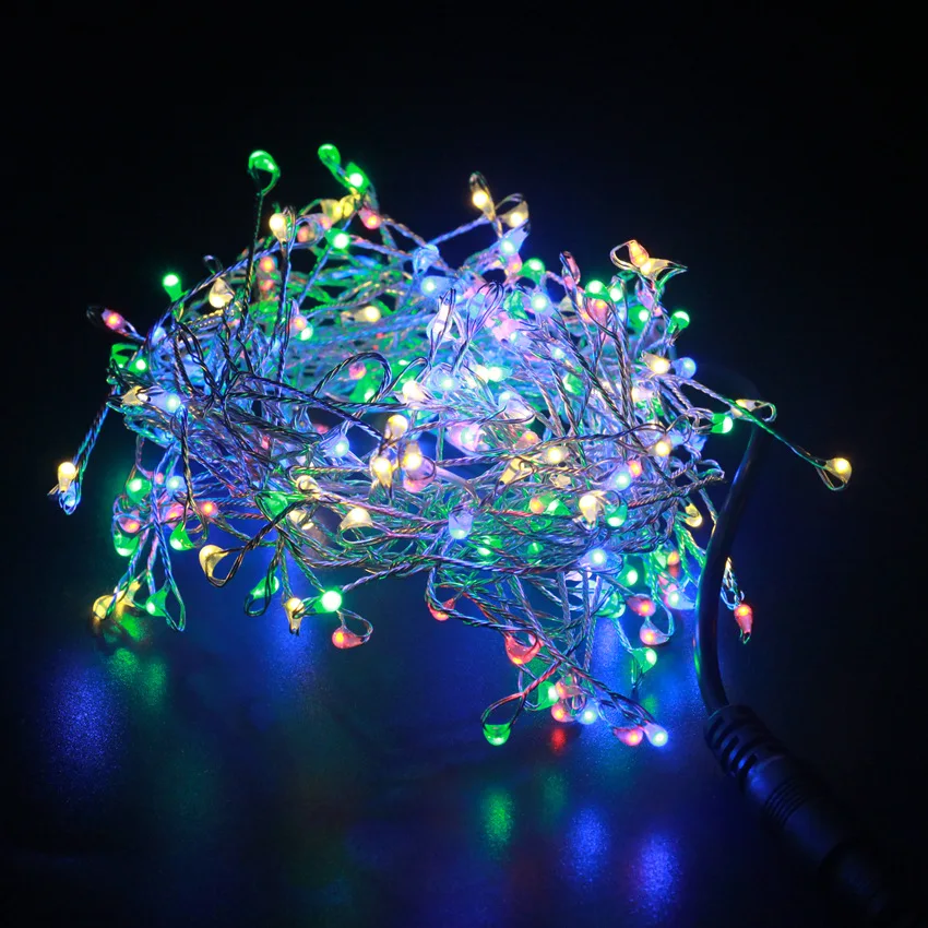 Firecracker 2m 200 LED Waterproof Copper wire Fairy String light Indoor Outdoor Garland Patio home Wedding Christmas Decoration