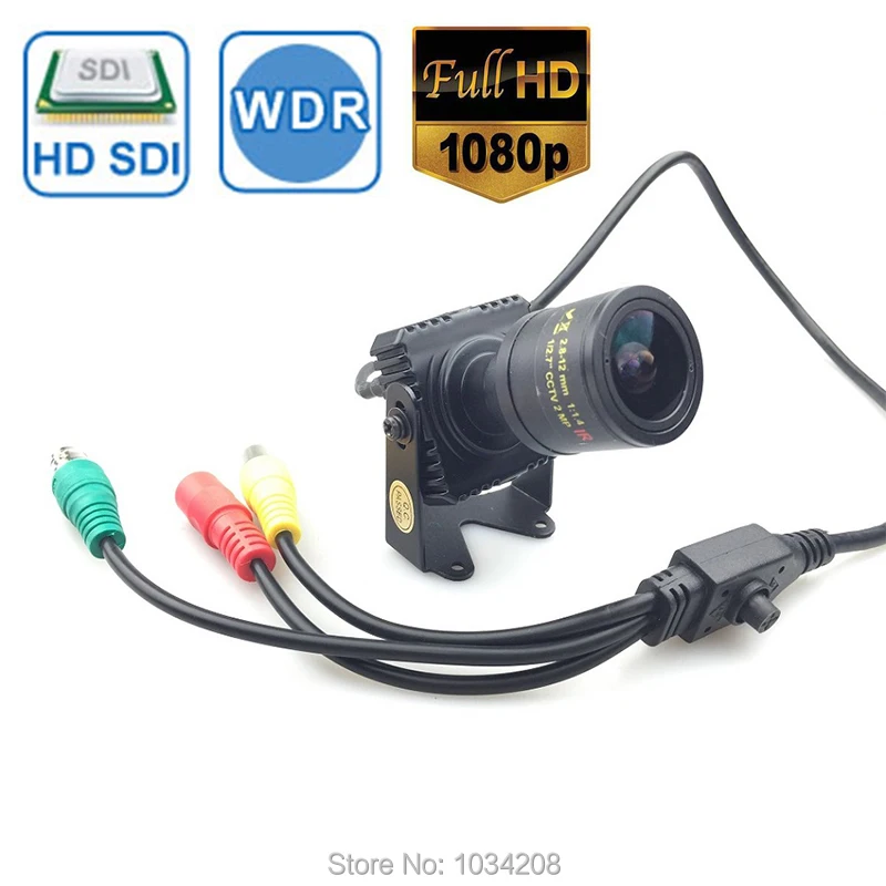 

2.0MP 1/3 Panasonic CMOS Sensor Full HD 1080P Mini SDI CAMERA Digital CCTV Security SDI Camera OSD Menu 2.8-12mm varifocal lens