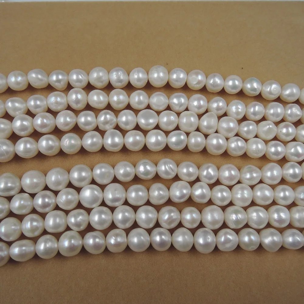 

100% nature freshwater pearl material with 8-9 potato shape,A+ grade