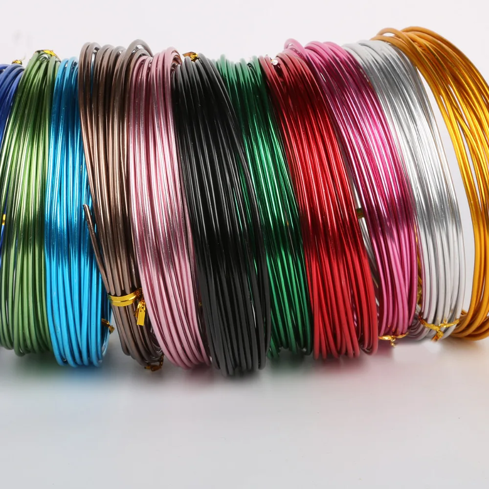 Best Selling  Mix Colors 72 Gauge  Aluminum Wire Soft Metal Fashion Floristry Wire For DIY Jewelry Findings & Craft Making