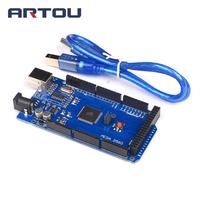 MEGA2560 Mega 2560 R3 REV3 ATmega2560-16AU CH340G Board ON USB Cable compatible for arduino with USB line