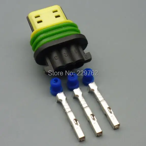 Shhworldsea 5sets 3 pin 1.5mm auto plastic waterproof wire harness cable connector 15336029 car Wire Harness female Connector