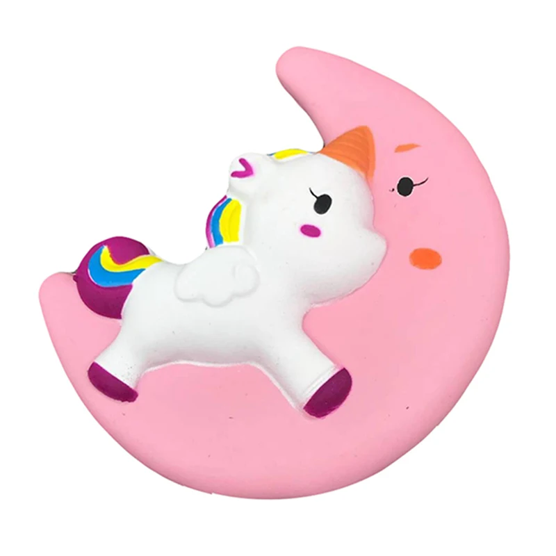 Jumbo kawaii lua pegasus unicórnio esponjoso retorno lento brinquedos de apertar perfumado macio cura antiestresse brinquedo de alívio 11*10cm