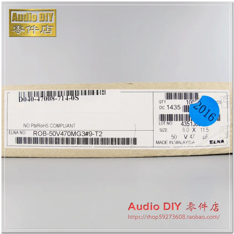 10pcs/30pcs ELNA TONEREX II generation 47uF/50V audio electrolytic capacitors in the original box packaging FREE SHIPPING