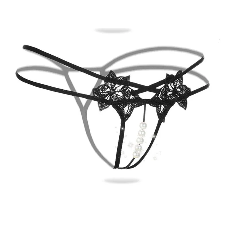 Sexy Ladies Lace G String Underwear Women Embroidery Low waist Thongs Hollow G-String Panties Women Intimates Underpants Female