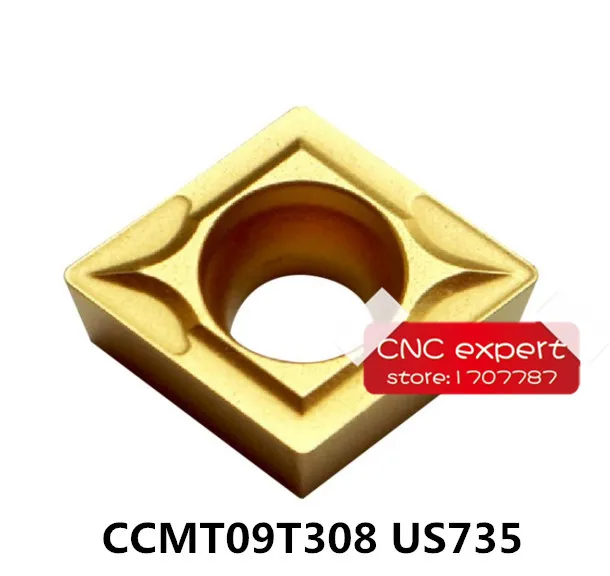 Carbide Insert CCMT09T302 US735/CCMT09T304 US735/CCMT09T308 US735 CNC tool machine with a blade,Suitable for stainless steel