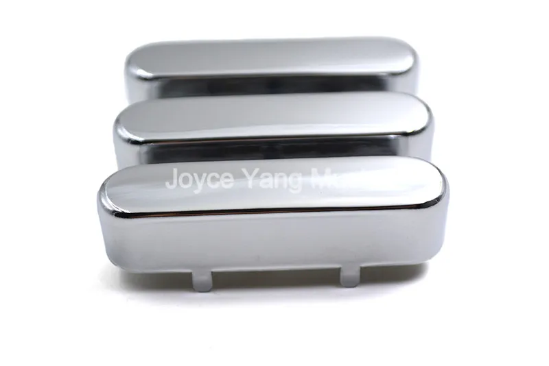 1 Set of 3pcs Niko Sealed Closed Chrome Brass Single Coil Pickup Cover For FD Strat/Tele Style Electric Guitar Free Shipping