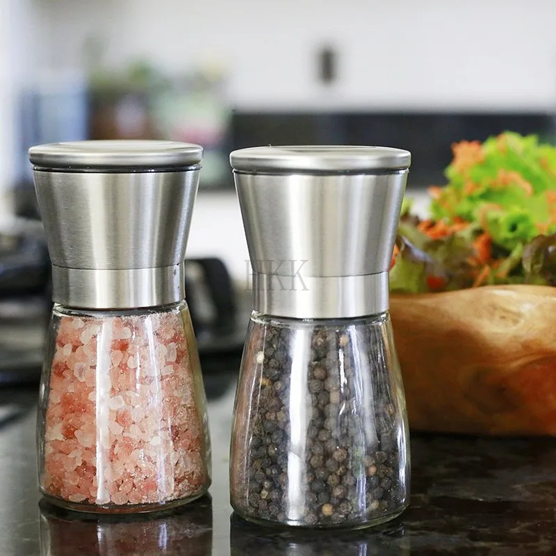 

180 X Pepper manual grinder Mill Grinder DIY Cooking Kitchen Tool Conical grinder Stainless Steel Salt Pepper Mill