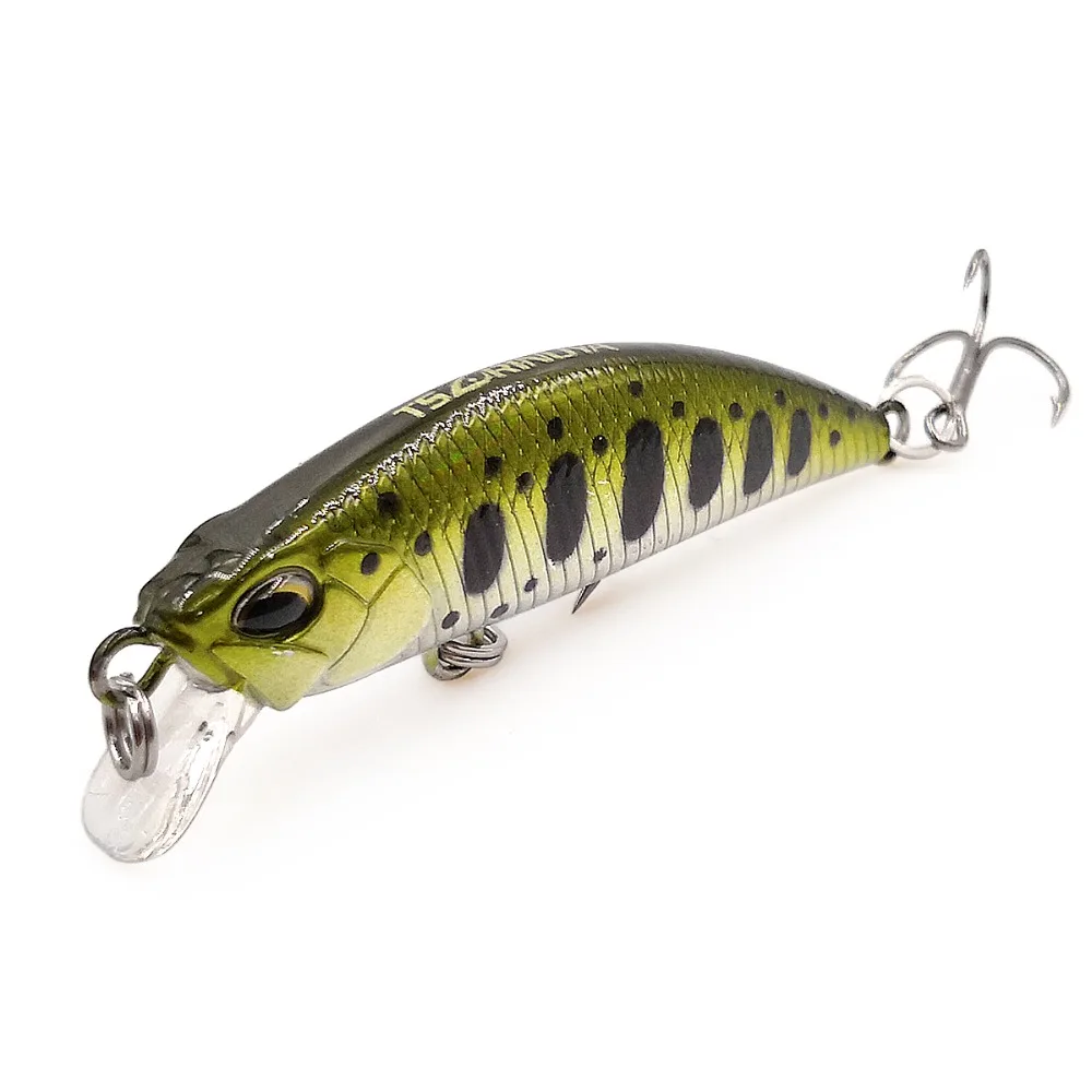 Trout Fishing Micro Lure 50mm 5g DW63 Stream Sinking Minnow Bait Trulinoya Mini Artificial Wobbler Sink Shad for Bass trout Fish