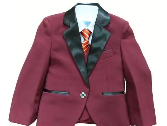 4 piece Boys suits for weddings Kids Prom Suits Red Wedding Suits for Boys tuexdo Children Clothing Set Boy Formal boys blazers