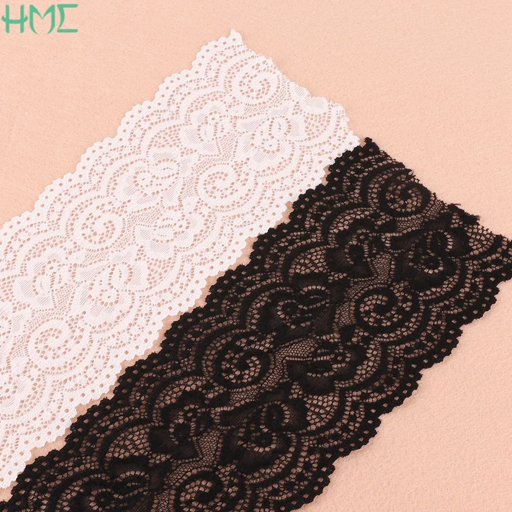 High Quality 2 yards/lot 10cm Lace Fabric Trim Ribbons Cord For Jewelry Findings Wedding Decoration Accessories Supplies