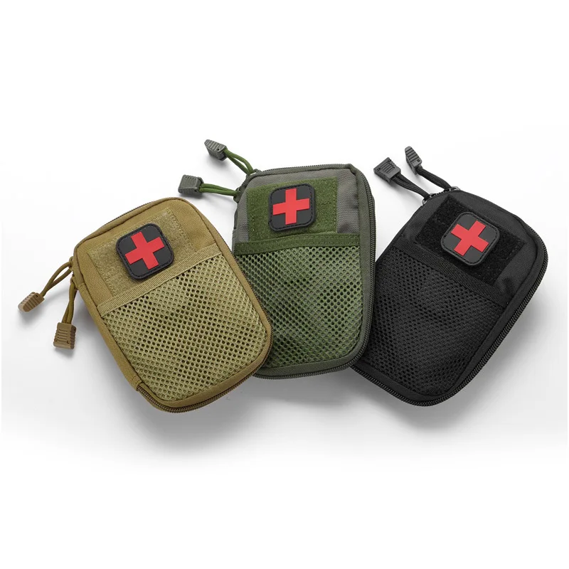 Portable Military First Aid Kit Empty Bag Bug Out Bag Water Resistant For Hiking Travel Home Car Emergency Treatment