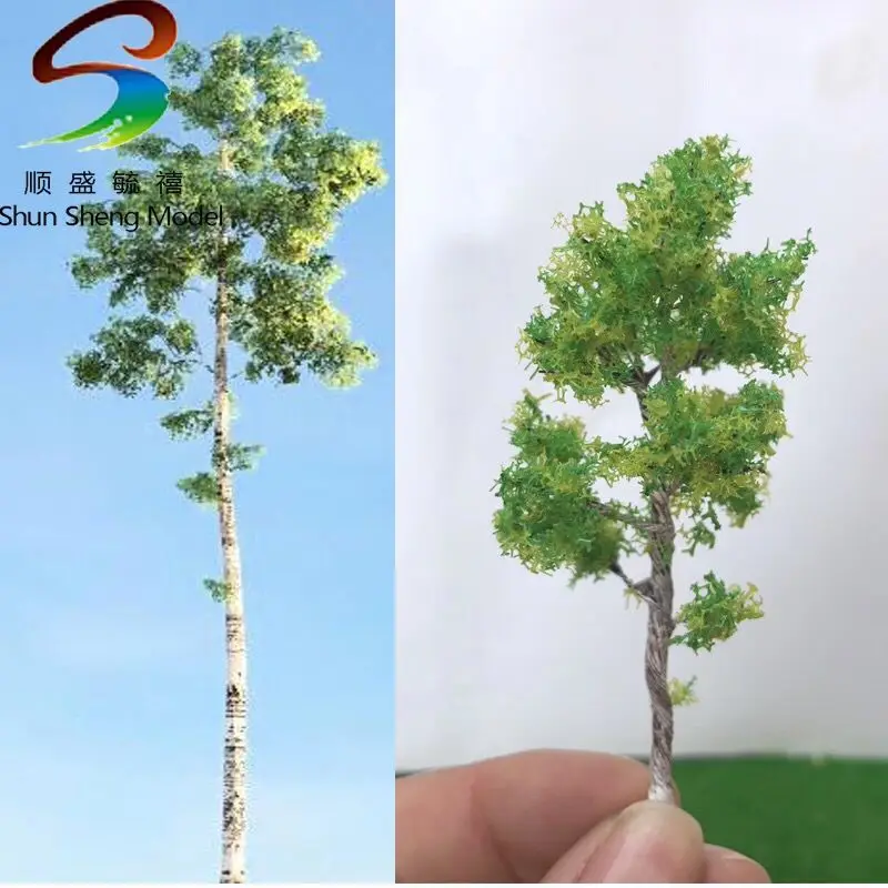 Shun sheng model tree building sand table model tree wire tree birch tree