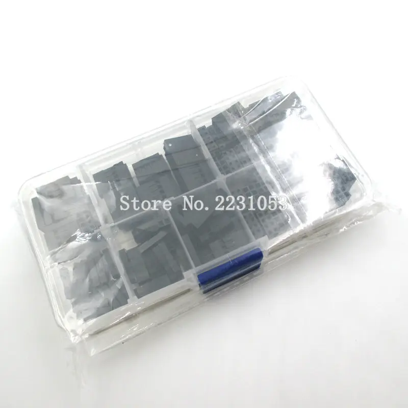 140PCS 2.54mm Plastic Dupont Jumper Wire Kit With Box 1P 2P 3P 4P 5P 2*4P 2*5P Wire Plug Cable Housing Female Pin Connector