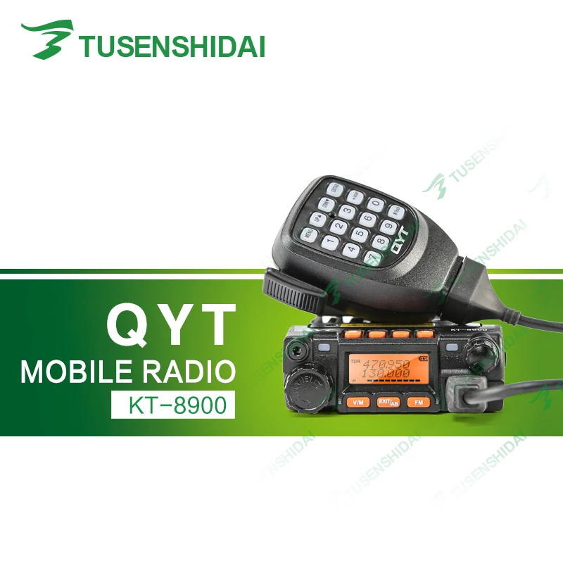 Мобильное радио VHF UHF, двухдиапазонный любительский трансивер QYT KT8900 + скремблер 200CH DTMF 2Tone 5Tone