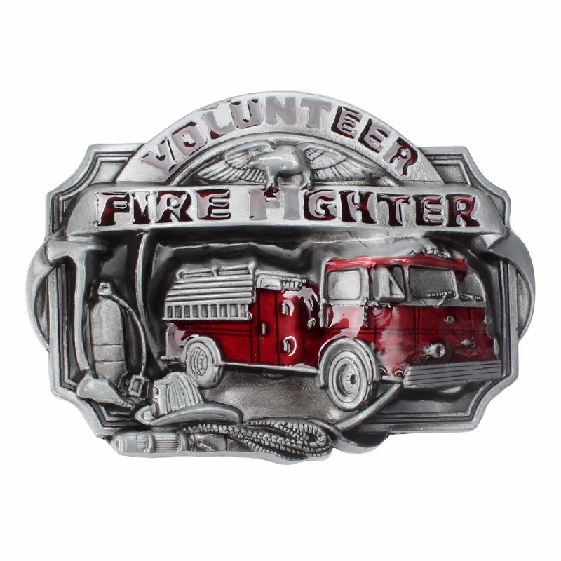 Fire Alarm Fighter Alloy Belt Buckle Fashion Accessories