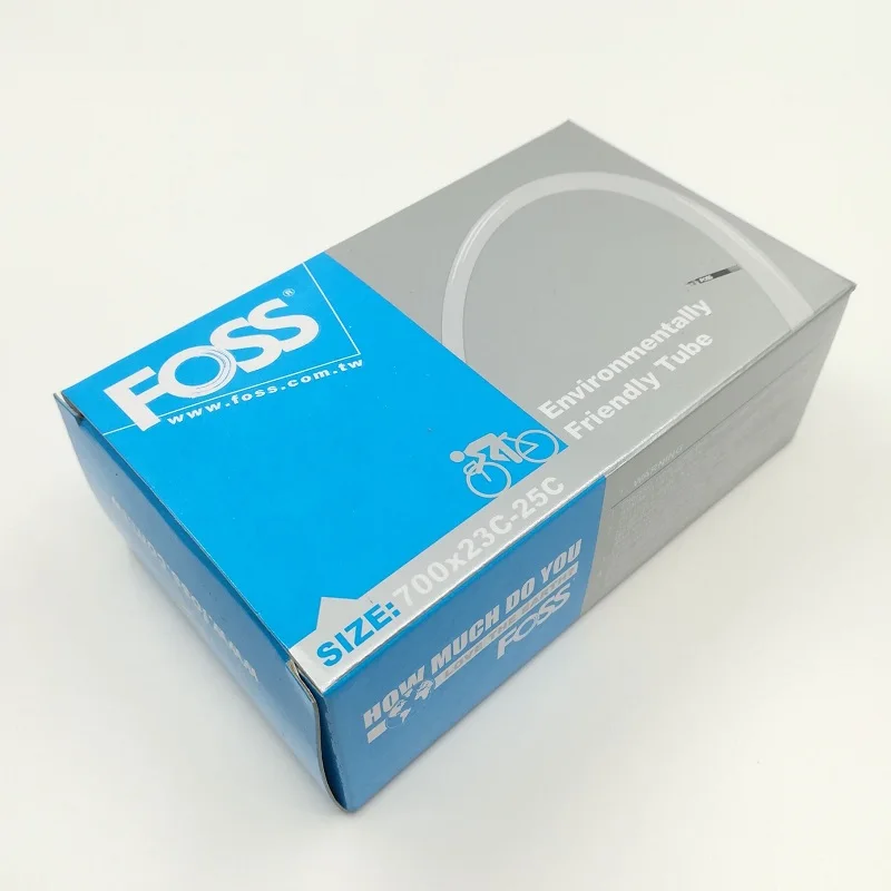 FOSS Bicycle Tube 700*23C-25C Road Bicycle Inner Tires 700*23C 700*25C Presta/FV Valve TPR Rubber Bicycle Tube Bike Parts Taiwan