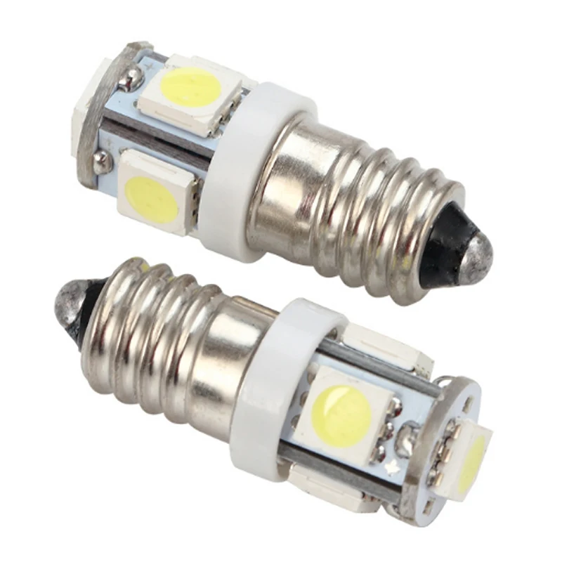 Motocicleta Interior LED Light, Lanterna, Lâmpada Tocha, Auto Luz, Instrumento Parafuso Lâmpada, Branco, Vermelho, Verde, Azul, DC 6V, 12V, 24V, E10, 20Pcs