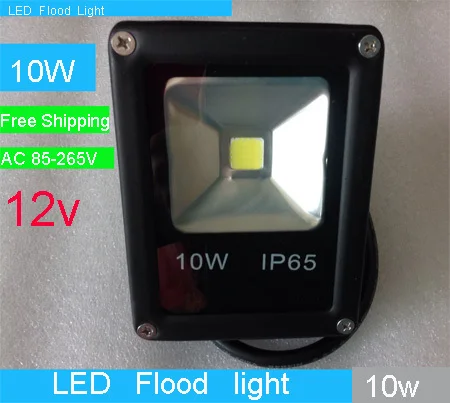 

ultrathin LED flood light 10W Warm White / White Black AC85-265V/ 12V waterproof IP65 Floodlight Spotlight Outdoor Lighting