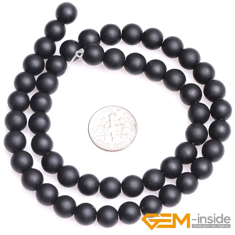 Natural Stone Round Balck Brazil Agates Beads For Jewelry Making Strand 15 Inch DIY Bracelet Necklace Jewelry Bead 6mm 8mm 10mm