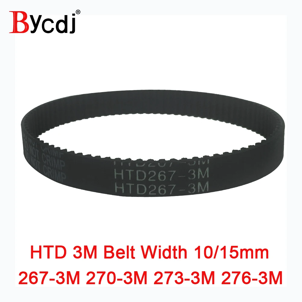 Arc HTD 3M Timing belt length=267 270 273 276 width 10/15mm Teeth89 90 91 92 HTD3M synchronous pulle267-3M 270-3M 273-3M 276-3M