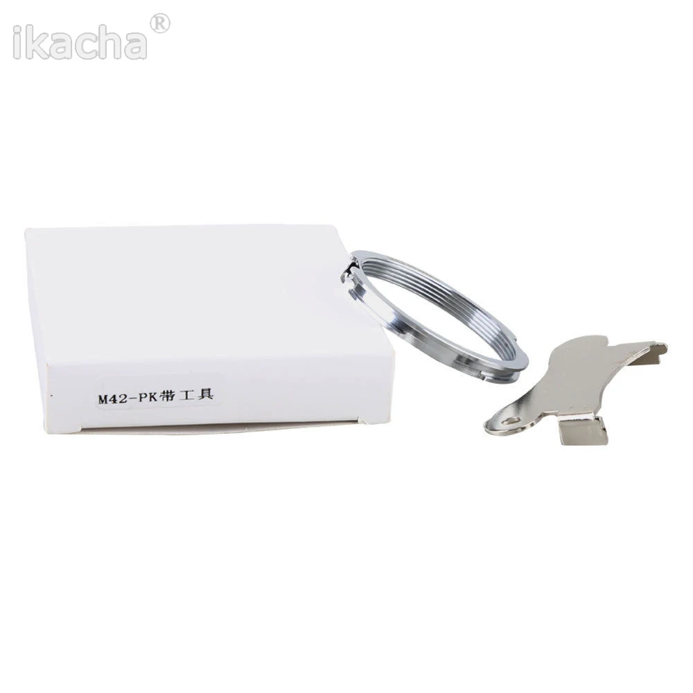 プロモーションスライバー M42 42 ミリメートルレンズマウントフォーカスインフィニティアダプターペンタックス K10D K20D KM K7 K200D カメラ用