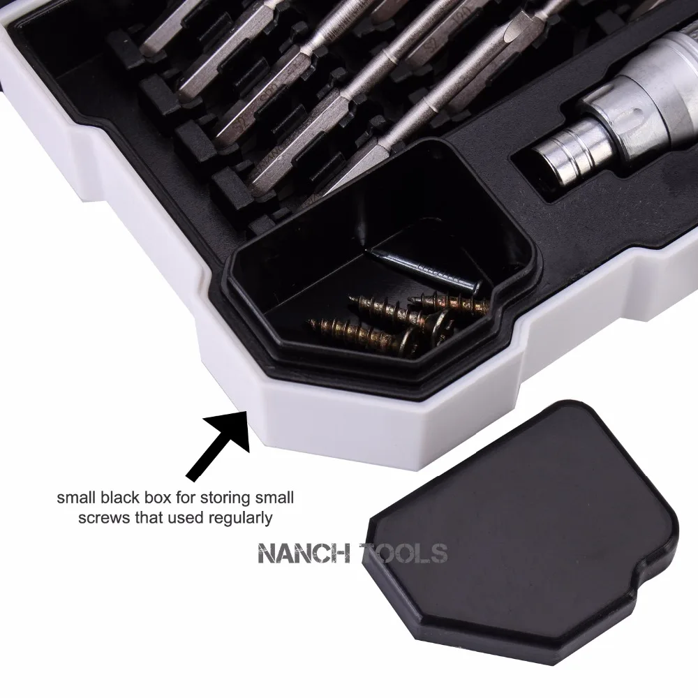 Nanch magnetic screwdriver bit set phone repair kits,23 pcs set of bits