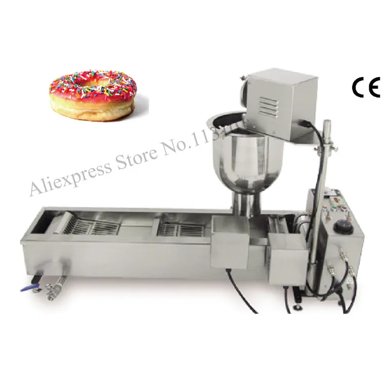 Donut Fryer Machine 110V 220V Automatic Donut Machinery Electric Cake Commercial Donut Maker