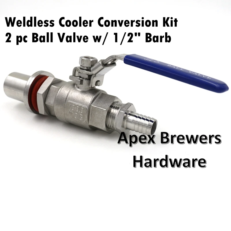 Weldless Cooler Valve Kit w/ 1/2