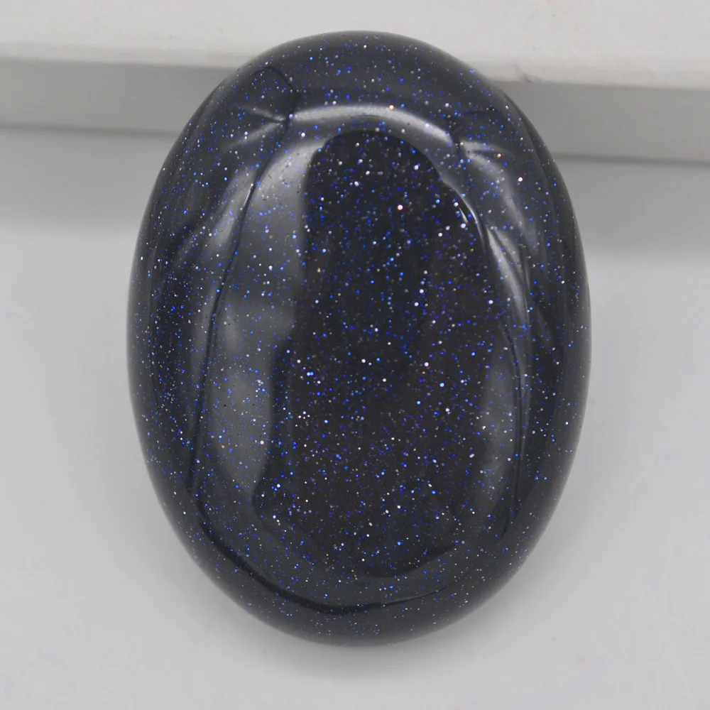 40x30MM Natural Blue Sandstone Stone Oval Cabochon CAB GEM Jewelry Making 1PCS H076